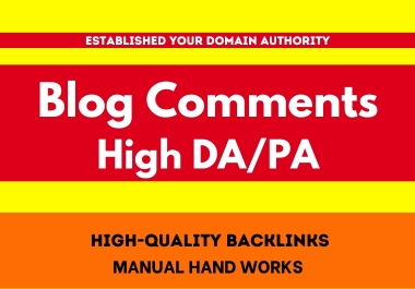 300 High quality Blogs Comments