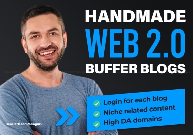 Handmade 10 Web 2.0 Buffer Blogs With Login