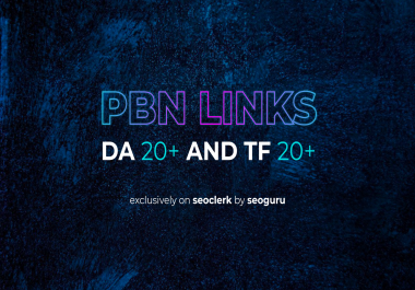 Permanent 5 PBN Links - DA 20+ and TF 20+