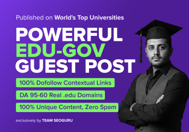 2 Universities Posts on TOP Universities DA 60 - 95 DoFollow Links