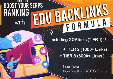 EDU - GOV BACKLINKS Services More POWER For Your Serps Ranking