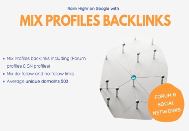 Boost SEO: Mix Profile Backlinks - Forums & Social