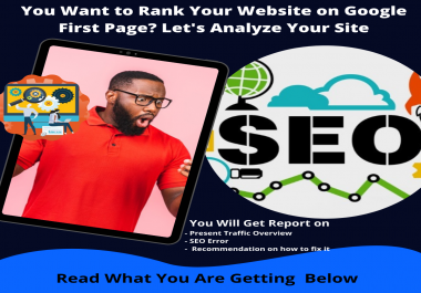 I Will analyze your Site to Increase Your Ranking on Google