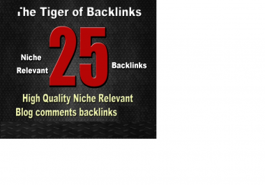 do 25 high quality niche relevant backlinks. do 25 high quality niche relevant backlinks