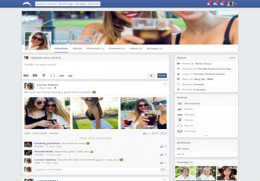 Facebook Similar Social Media Website - Full