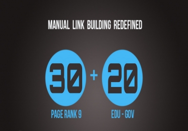 20 backlink EDU / GOV + 30 PR9