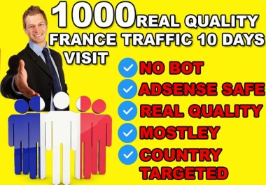 1000 REAL QUALITY FRANCE TRAFFIC VISITORS
