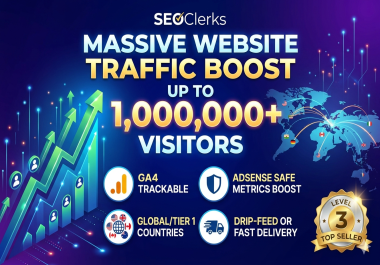Ultimate Traffic Package High Quantity Worldwide Visitors - 100 Trackable