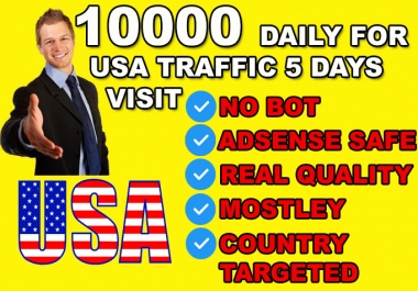 10000 daily for usa real quality target website traffic