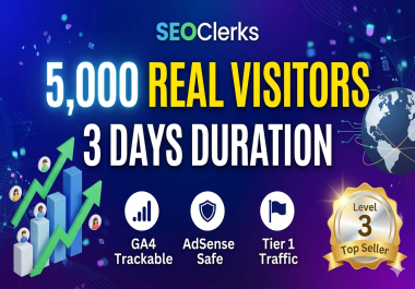 100 Google Analytics GA4 Trackable Organic Traffic Safe for AdSense High Retention USA/EU