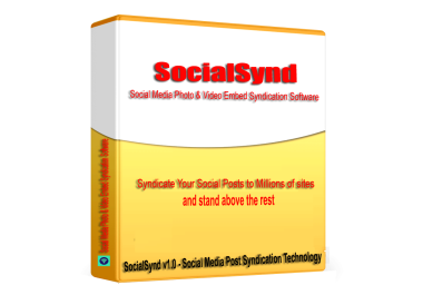 SocialSynd - Social Media Videos and Content Embed Syndication Software