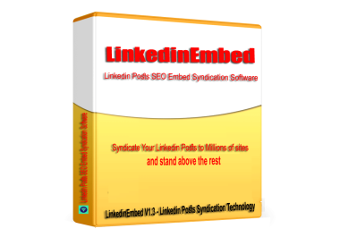 LinkedinEmbed - Linkedin Content Embed Syndication Software