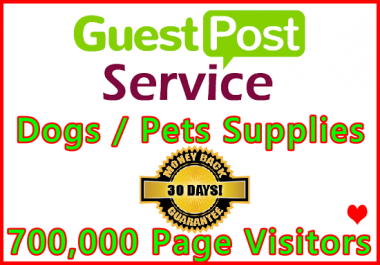 Publish Your Pets Blog Guest Post on DA 50+ Dogs Supplies Website