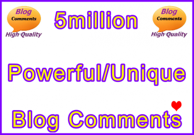 5million SEO Ultra-Safe Tiered Blog Comments