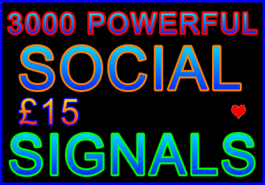 Drive over 3,000 Social Signals to Your URL