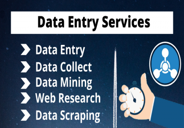 I will be Your Virtual assistant for Data Entry,  data mining,  copy-paste,  Internet research