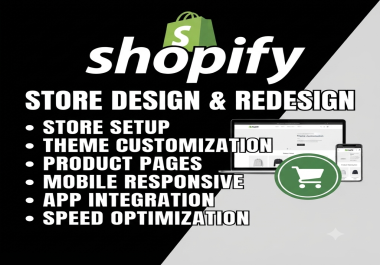 I Will Design or Redesign Your Shopify Store &mdash Professional & Conversion Focused