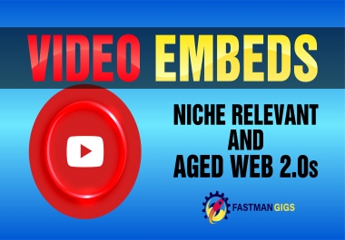 Backlinks and embeds Youtube Video -ranking