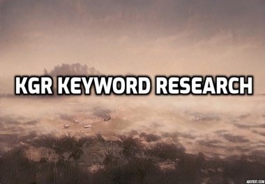 KGR Keyword Research Ultimate No Backlinks Needed