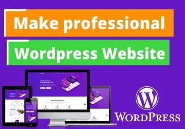 I will build professional and premium wordpress website or blog in 24 hours