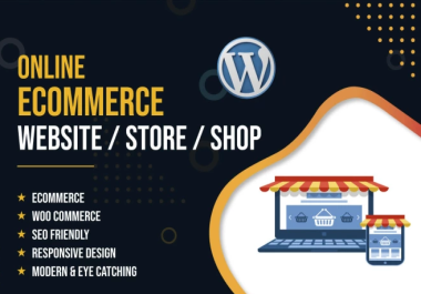 Develop eCommerce website,  eCommerce shop,  online shop with WordPress