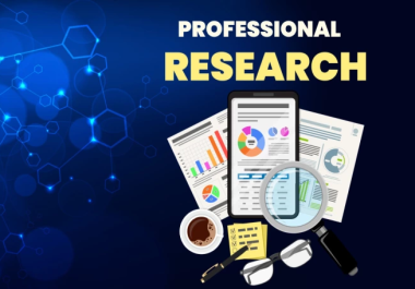 I will do any type of Web Research or Market research within 24 Hours