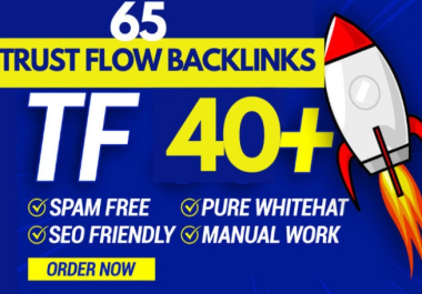 I will Make 65 plus high authority dofollow trust flow backlinks to your website