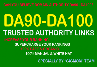 Trusted 40 DA90-100 Authority Links to Rank Higher - Buy 3 Get 4