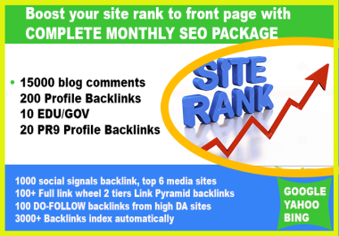Boost your site RANKING with 19430 Links COMPLETE MONTHLY SEO PACKAGE