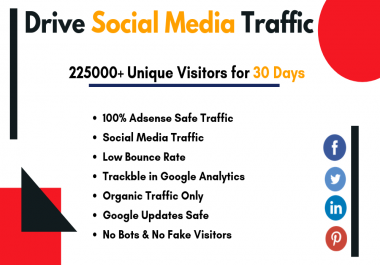 Drive USA based social media traffic