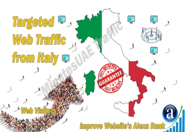 Italian web visitors real targeted Organic web traffic from Italy