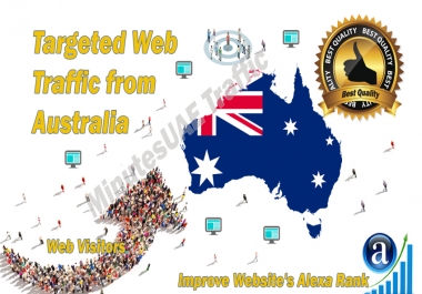 Australian web visitors real targeted Organic web traffic from Australia