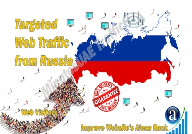 Russian web visitors real targeted Organic web traffic from Russia