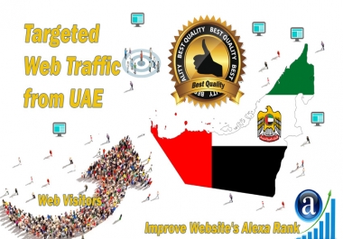 Emirati web visitors real targeted Organic web traffic from UAE, United Arab Emirates