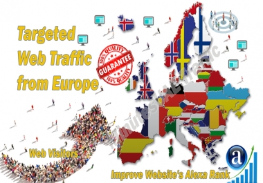 European web visitors real targeted Organic web traffic from Europe