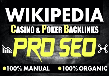 Wikipedia Casino/Poker/Gambling Power Backlinks For Rank Boosting