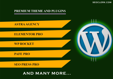 install wp rocket smush yoast seo elementor pro any wordpress premium plugins