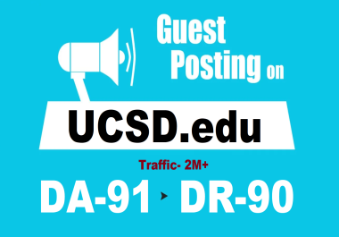 Guest post on California Edu University Blog - UCSD. edu - DA 92