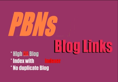 Build 200+ High Quality PBNs Blogs high DA+40