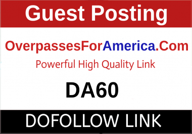 Guest post on OverpassesForAmerica,  Overpassesforamerica. com