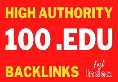 100 .EDU High Authority Backlinks For Fast Ranking