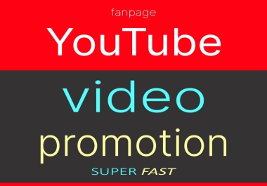 YouTube Video Long Lasting Promotion And Marketing Service