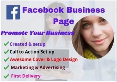 created awesome professional facebook business page