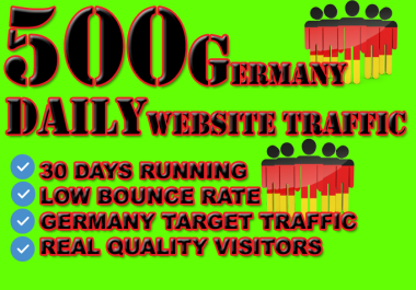 Germany traffic 30 days to your website visitors