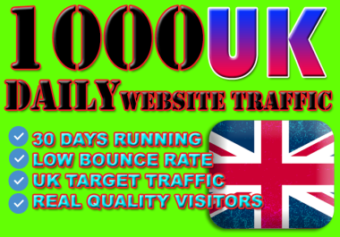 Send target united kingdom real website traffic visitors