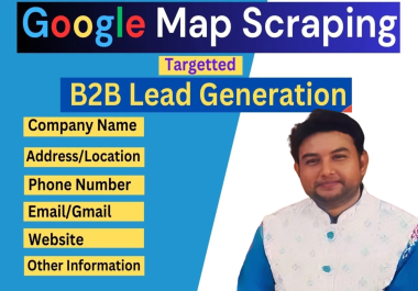 I will crawl google maps and collect b2b live leads for your business