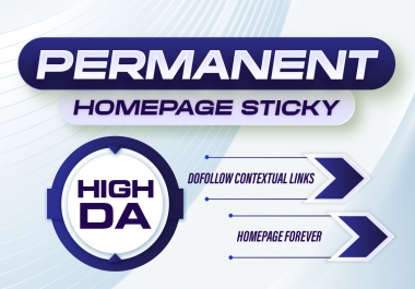 Make 10 High DA PERMANENT HOMEPAGE PBN DOFOLLOW BACKLINK