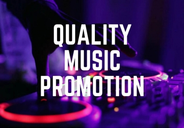 Standard package Music Promotion very fast