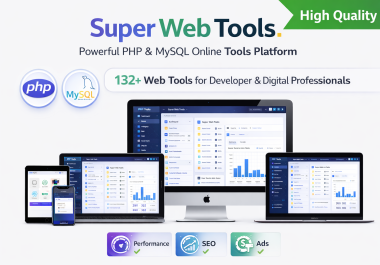 Super Web Tools - PHP Online Tools Script 132+ Tools Full Source Code