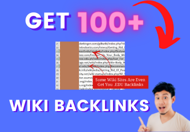 Get 100+ Wiki Backlinks and Rank Your Website Faster